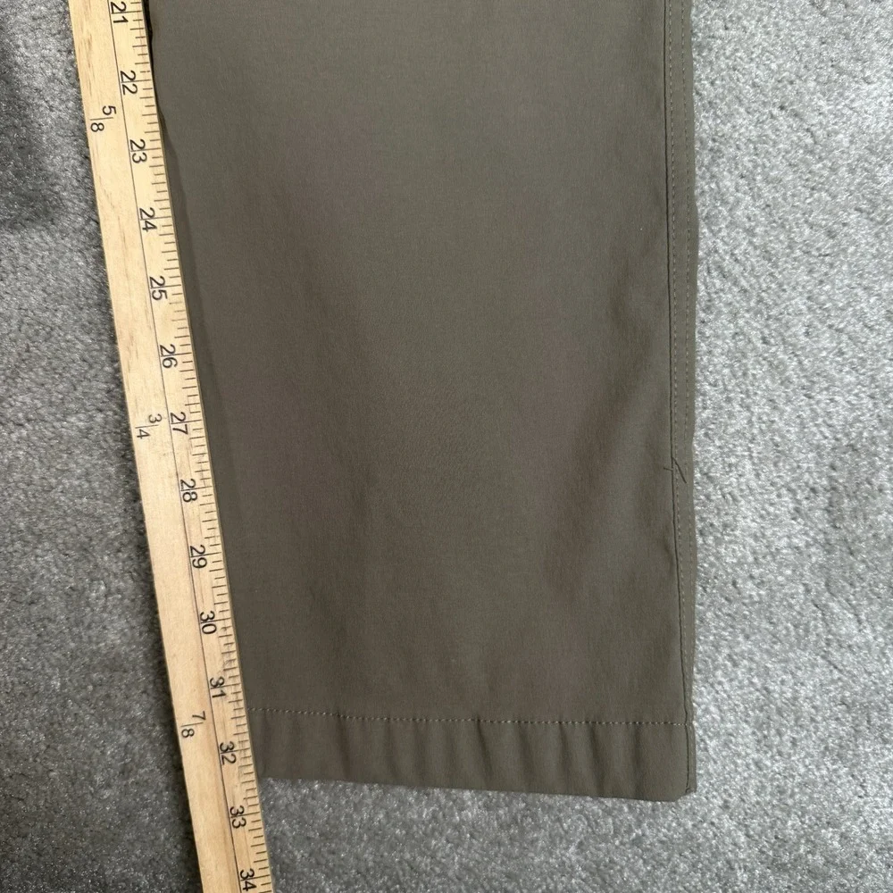 Eddie Bauer Convertible Tech‎ Pants Mens 38x34 Green Hiking Lightweight Shorts